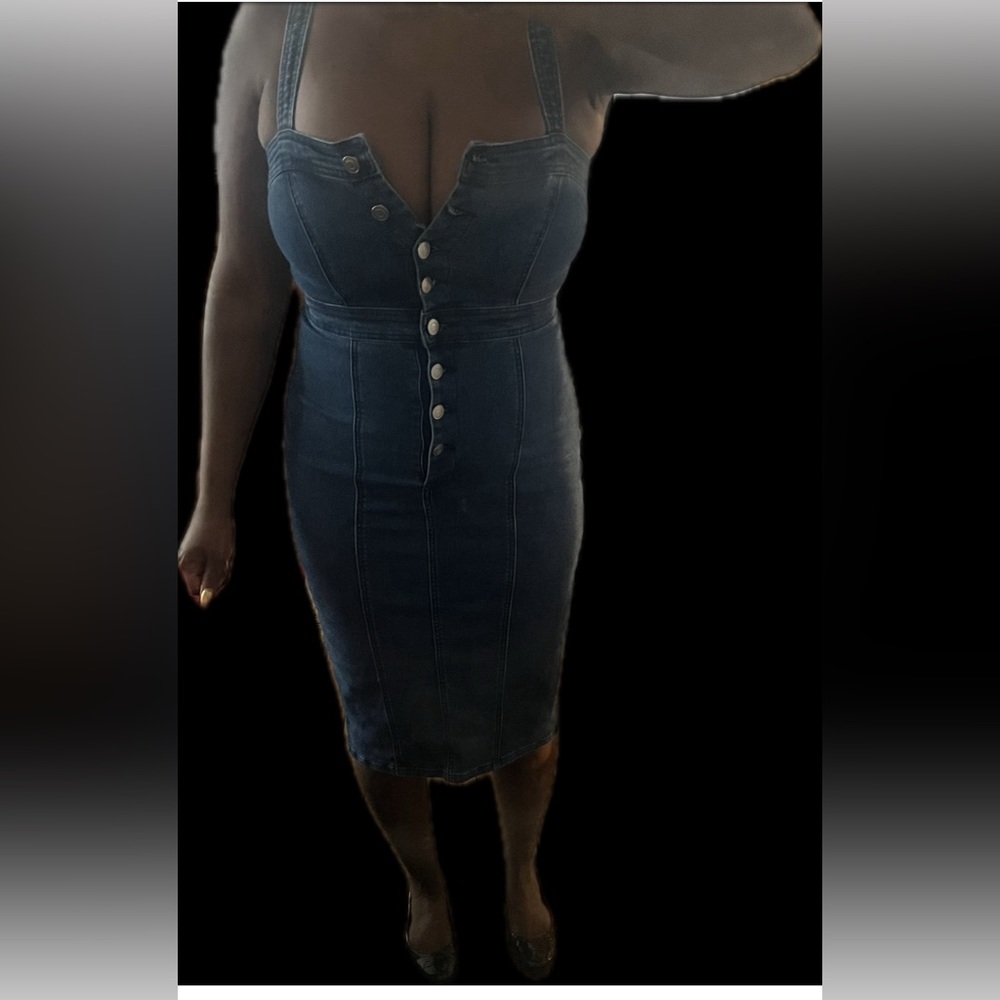 Forever 21 denim dress, size M.